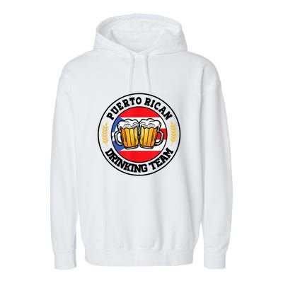 National Puerto Rican Day Puerto Rican Drinking Team Garment-Dyed Fleece Hoodie