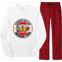 National Puerto Rican Day Puerto Rican Drinking Team Long Sleeve Pajama Set