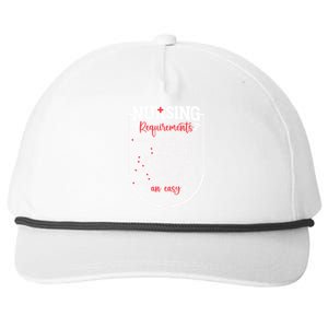 Nursing Profession Requirets Nurse Medical Student Gift Snapback Five-Panel Rope Hat