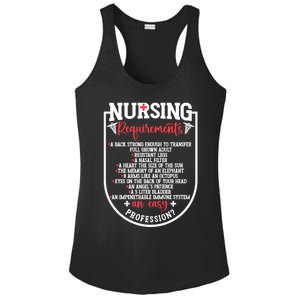 Nursing Profession Requirets Nurse Medical Student Gift Ladies PosiCharge Competitor Racerback Tank