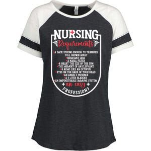 Nursing Profession Requirets Nurse Medical Student Gift Enza Ladies Jersey Colorblock Tee