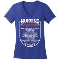 Nursing Profession Requirets Nurse Medical Student Gift Women's V-Neck T-Shirt