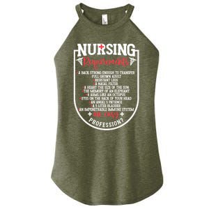 Nursing Profession Requirets Nurse Medical Student Gift Women's Perfect Tri Rocker Tank