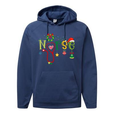 Nicu Picu Stethoscope Er Nurse Christmas Cute Gift Performance Fleece Hoodie