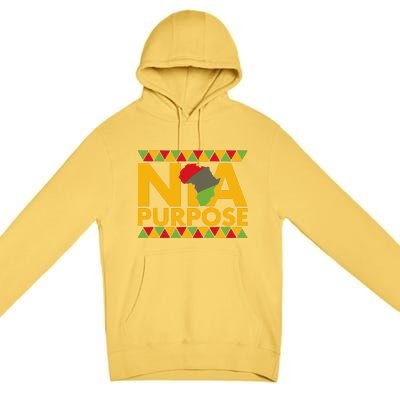 Nia Purpose Seven 7 Principles Of Kwanzaa African American Premium Pullover Hoodie