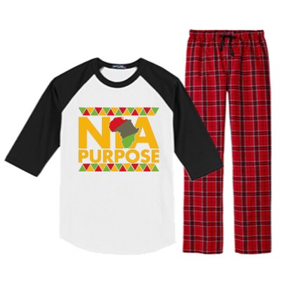 Nia Purpose Seven 7 Principles Of Kwanzaa African American Raglan Sleeve Pajama Set