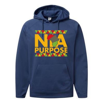 Nia Purpose Seven 7 Principles Of Kwanzaa African American Performance Fleece Hoodie