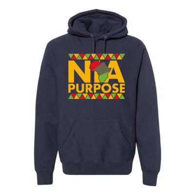 Nia Purpose Seven 7 Principles Of Kwanzaa African American Premium Hoodie