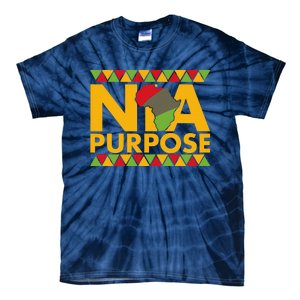 Nia Purpose Seven 7 Principles Of Kwanzaa African American Tie-Dye T-Shirt