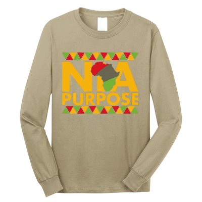 Nia Purpose Seven 7 Principles Of Kwanzaa African American Long Sleeve Shirt