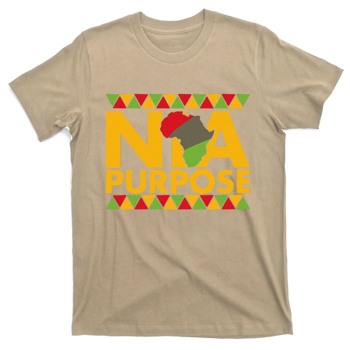 Nia Purpose Seven 7 Principles Of Kwanzaa African American T-Shirt