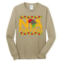 Nia Purpose Seven 7 Principles Of Kwanzaa African American Tall Long Sleeve T-Shirt