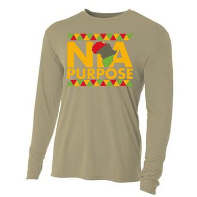 Nia Purpose Seven 7 Principles Of Kwanzaa African American Cooling Performance Long Sleeve Crew