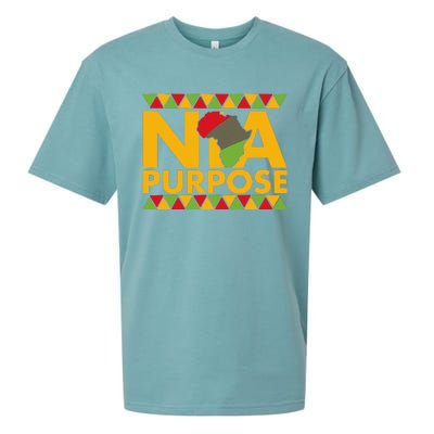 Nia Purpose Seven 7 Principles Of Kwanzaa African American Sueded Cloud Jersey T-Shirt