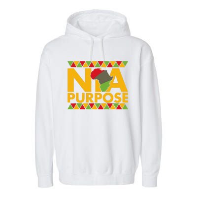 Nia Purpose Seven 7 Principles Of Kwanzaa African American Garment-Dyed Fleece Hoodie