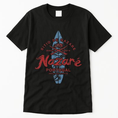 Nazare Portugal Surfing Vintage Tall T-Shirt
