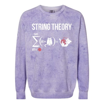 Nerd Physics Student Science Stringtheory Colorblast Crewneck Sweatshirt