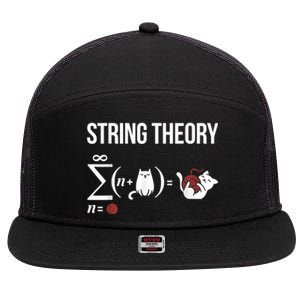 Nerd Physics Student Science Stringtheory 7 Panel Mesh Trucker Snapback Hat