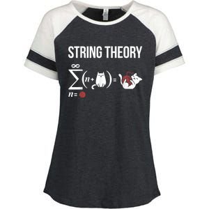 Nerd Physics Student Science Stringtheory Enza Ladies Jersey Colorblock Tee