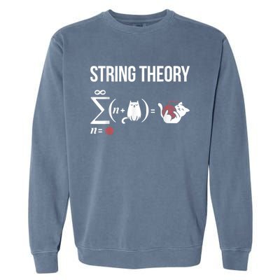 Nerd Physics Student Science Stringtheory Garment-Dyed Sweatshirt