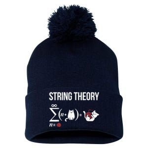 Nerd Physics Student Science Stringtheory Pom Pom 12in Knit Beanie