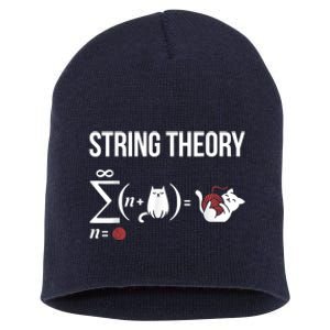 Nerd Physics Student Science Stringtheory Short Acrylic Beanie