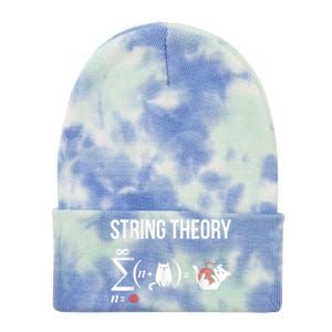 Nerd Physics Student Science Stringtheory Tie Dye 12in Knit Beanie