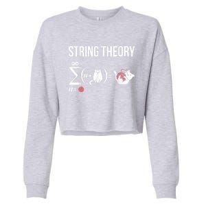 Nerd Physics Student Science Stringtheory Cropped Pullover Crew