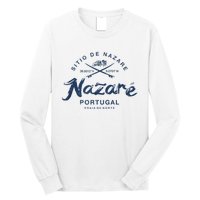 Nazare Portugal Surfing Vintage Long Sleeve Shirt