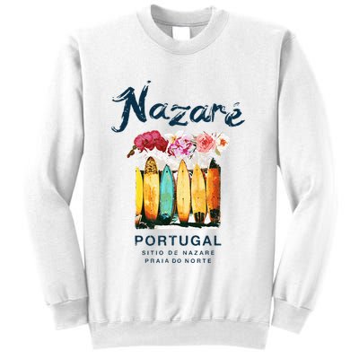 Nazare Portugal Surfing Vintage  Sweatshirt