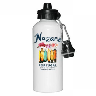 Nazare Portugal Surfing Vintage  Aluminum Water Bottle