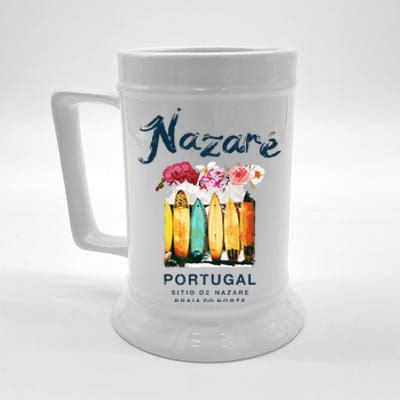 Nazare Portugal Surfing Vintage  Beer Stein