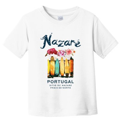Nazare Portugal Surfing Vintage  Toddler T-Shirt