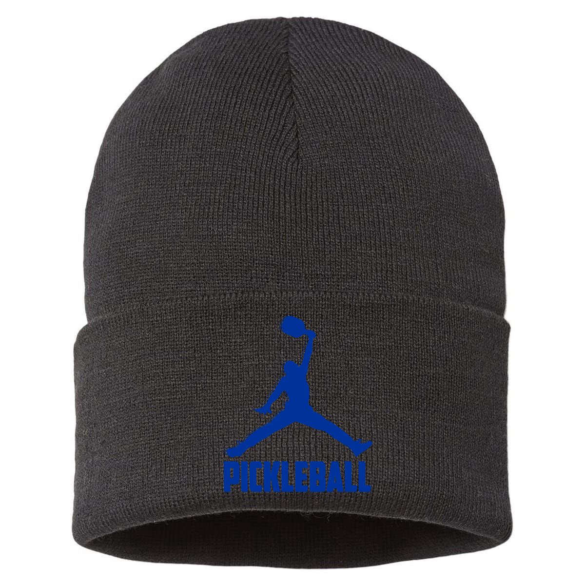 NavyBlue Pickleball Sports Logo Sustainable Knit Beanie
