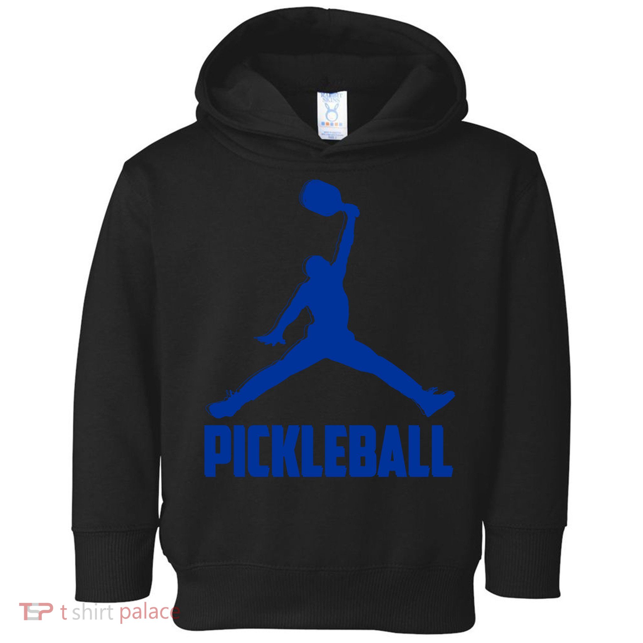 NavyBlue Pickleball Sports Logo Toddler Hoodie