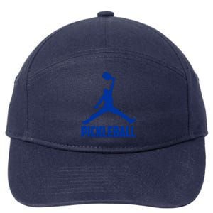 NavyBlue Pickleball Sports Logo 7-Panel Snapback Hat