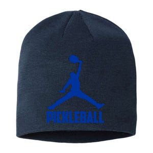 NavyBlue Pickleball Sports Logo Sustainable Beanie