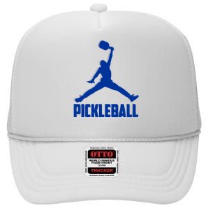 NavyBlue Pickleball Sports Logo High Crown Mesh Back Trucker Hat