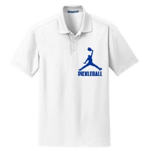 NavyBlue Pickleball Sports Logo Dry Zone Grid Polo