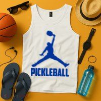 NavyBlue Pickleball Sports Logo Tank Top