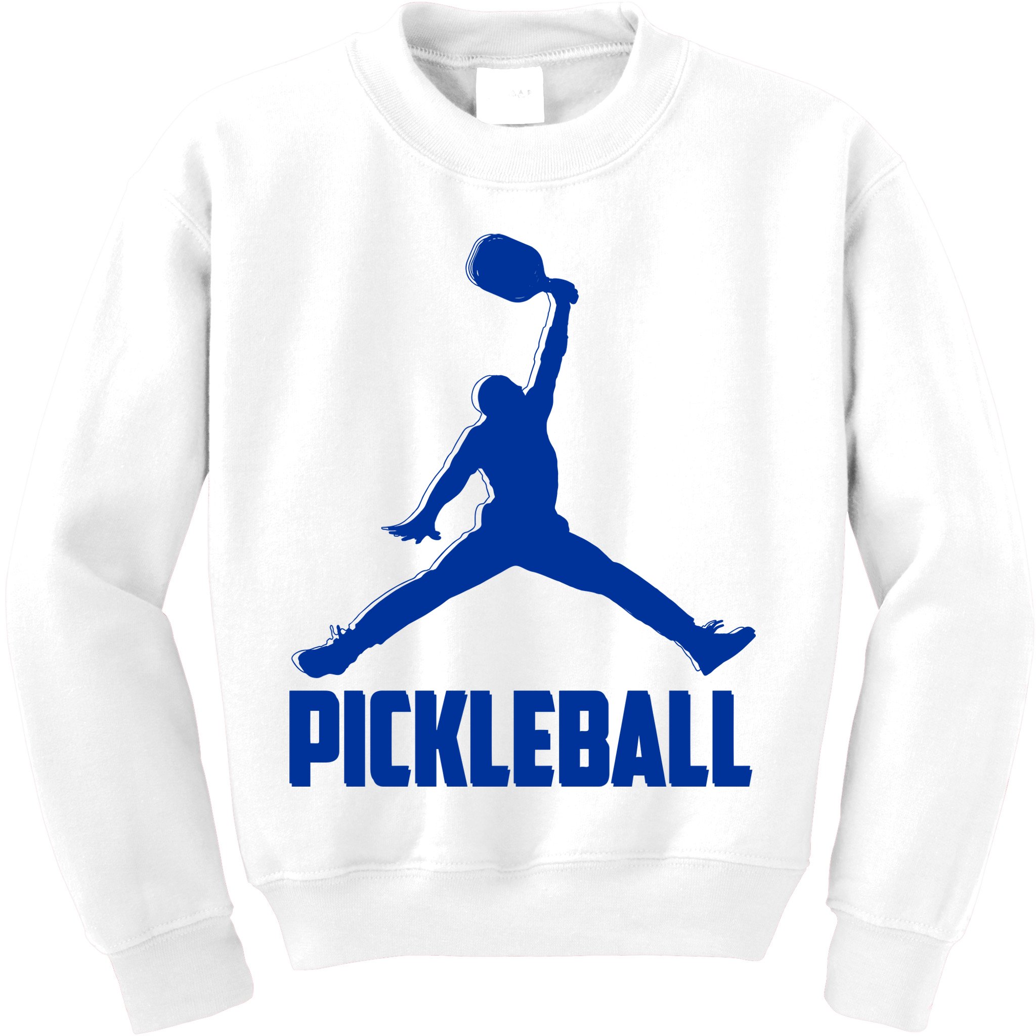 NavyBlue Pickleball Sports Logo Kids Sweatshirt
