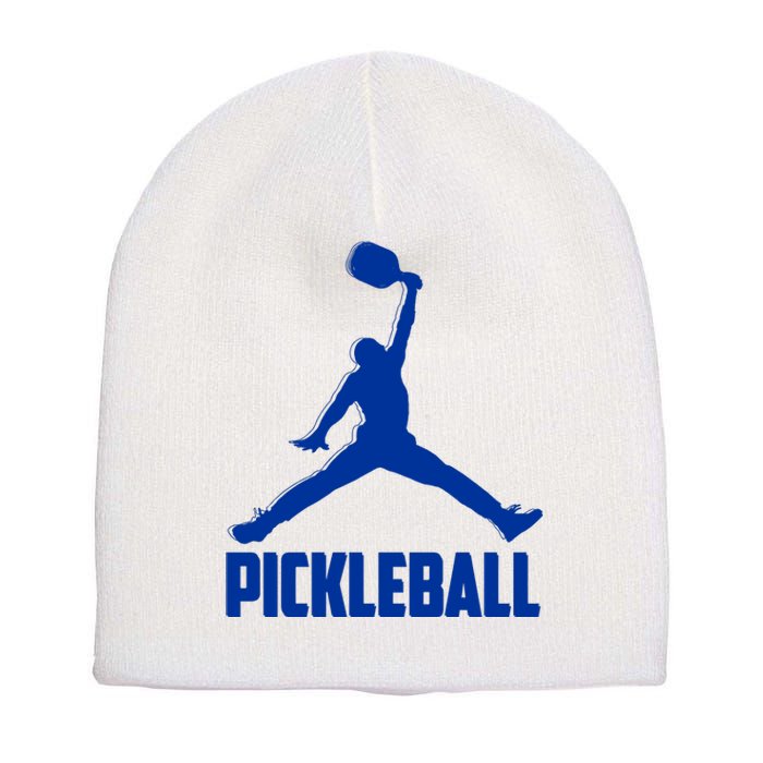 NavyBlue Pickleball Sports Logo Short Acrylic Beanie