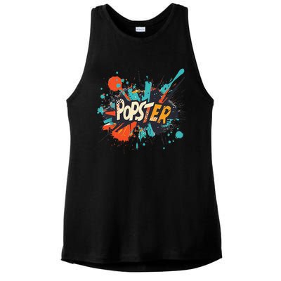 Nice Popster Statement Ladies PosiCharge Tri-Blend Wicking Tank