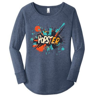 Nice Popster Statement Women's Perfect Tri Tunic Long Sleeve Shirt