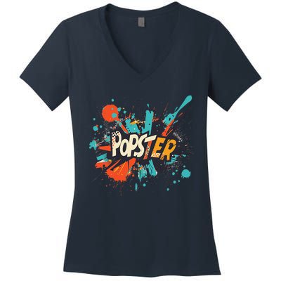 Nice Popster Statement Women's V-Neck T-Shirt