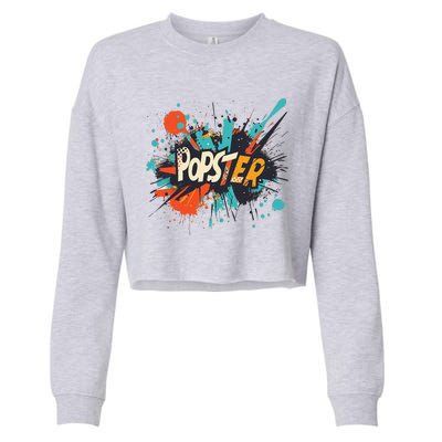 Nice Popster Statement Cropped Pullover Crew