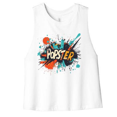 Nice Popster Statement Women's Racerback Cropped Tank