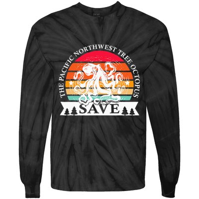 Northwest Pacific Tree Octopus The Save Tie-Dye Long Sleeve Shirt