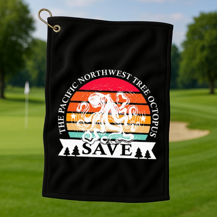 Northwest Pacific Tree Octopus The Save Golf Towel