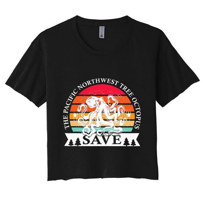Northwest Pacific Tree Octopus The Save Women's Crop Top Tee